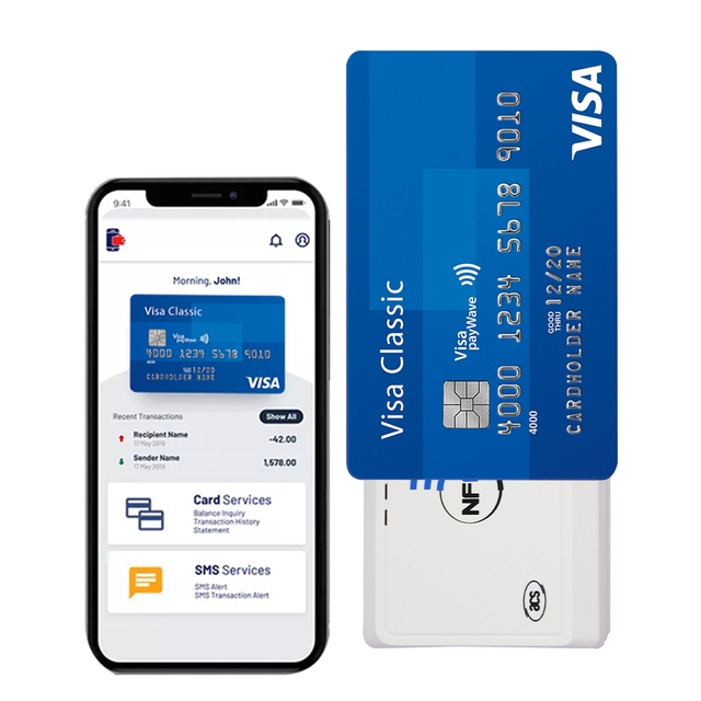 华辰联创 NFC 标签电子支付移动 ACS 智能卡读卡器 ACR1311U-N2