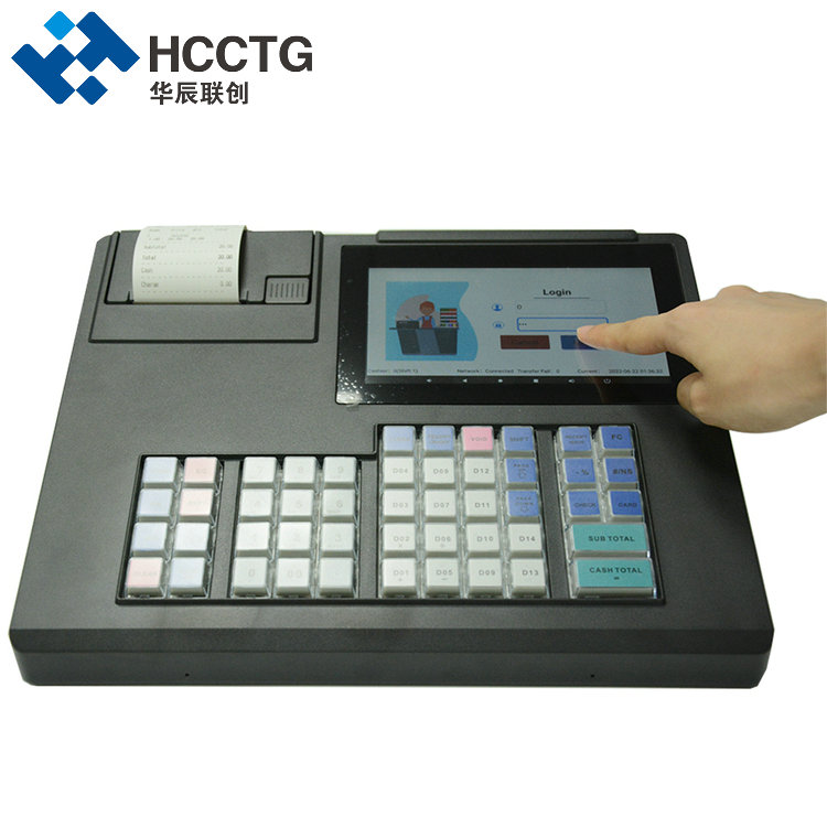 零售软件 7 英寸 48 键键盘电子收银机多合一 POS 终端 HCC-A1170