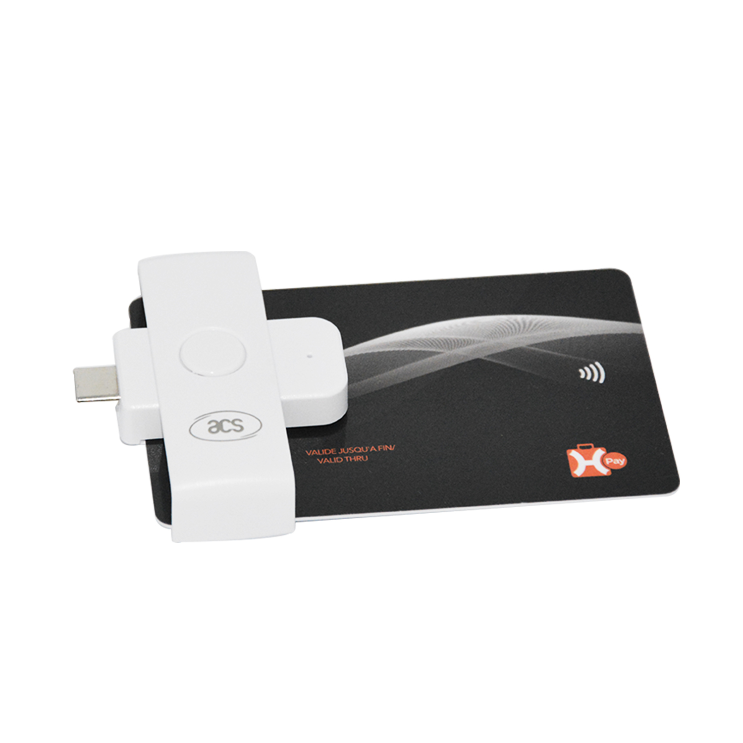 热销 EMV 便携式 USB C 型接触式智能卡读卡器，适用于电子政务 ACR39U-NF