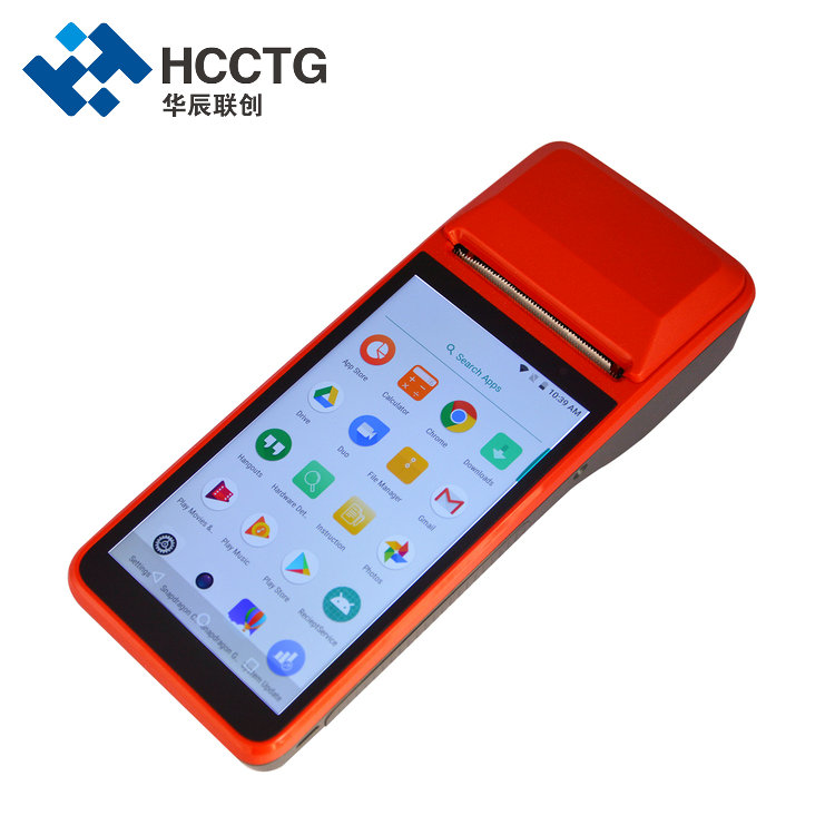 华辰联创 功能强大的 4G GPS Android 7.1 POS 终端，带 58 毫米热敏打印机 R330