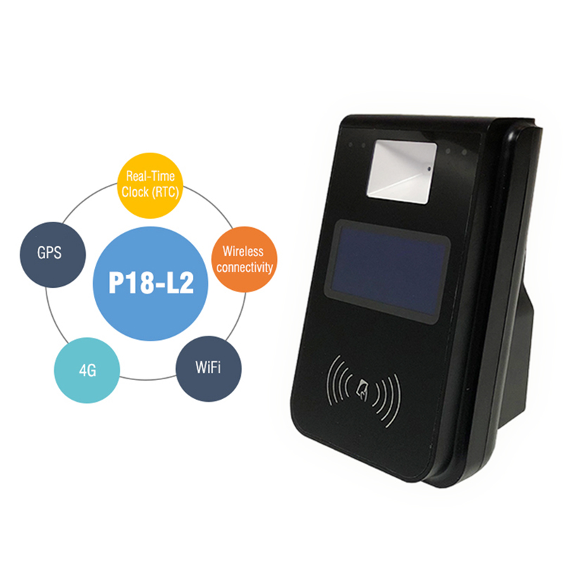 4.3 英寸 Linux 4.9 NFC GPS 银联 EMV RFID 公交车票验证器 P18-L2C