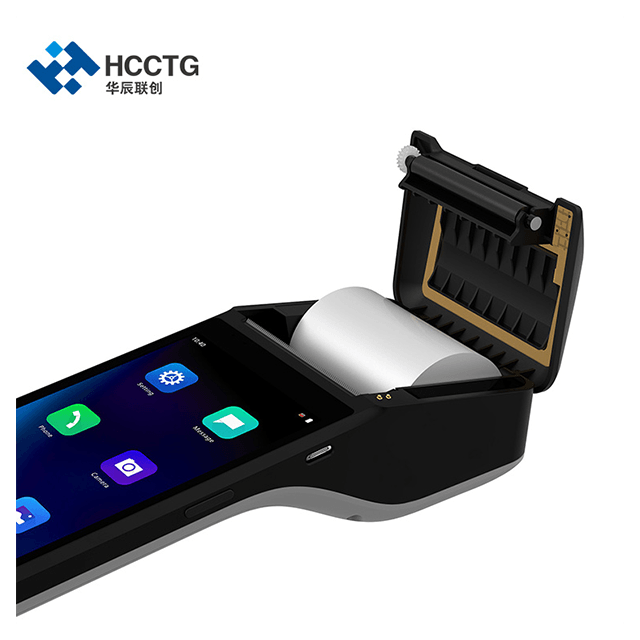 华辰联创 GMS 6 英寸 NFC 手持 Android 10.0 POS 机带 58 毫米热敏打印机 Z300