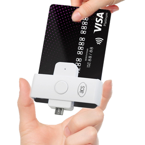 适用于电子银行的最佳 Micro USB ACS 接触式智能卡读卡器 ACR39U-ND