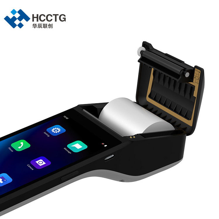 HCC GMS 6 英寸 NFC 手持式 Android 10.0 POS 机带 58 毫米热敏打印机 Z300