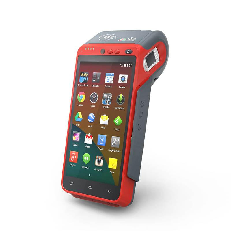 银行 Z100 最佳 5 英寸 NFC 指纹手持式 Android 7.0 POS 终端