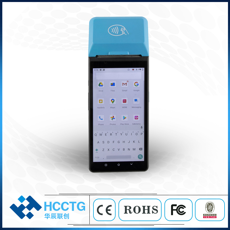 华辰联创 4G NFC 6 英寸 Android POS 机带 58 毫米热敏打印机 Z300