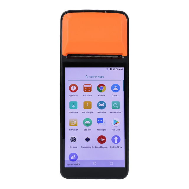 4G 蓝牙 Mifare 卡支付 Android 7.1 POS 机带 58 毫米热敏打印机 R330