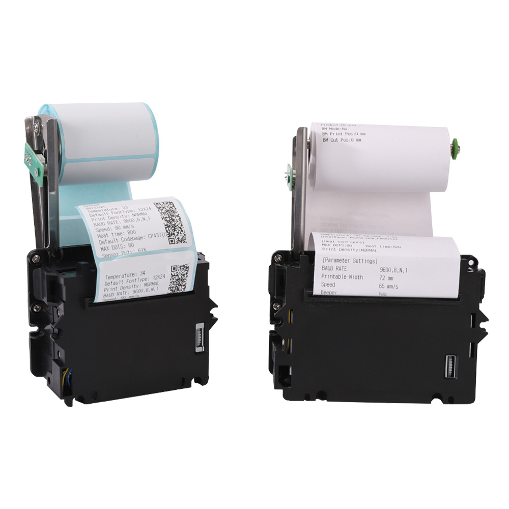 2 英寸 58 毫米自助终端热敏票据自助终端打印机支持标签/收据双纸 HCC-K25