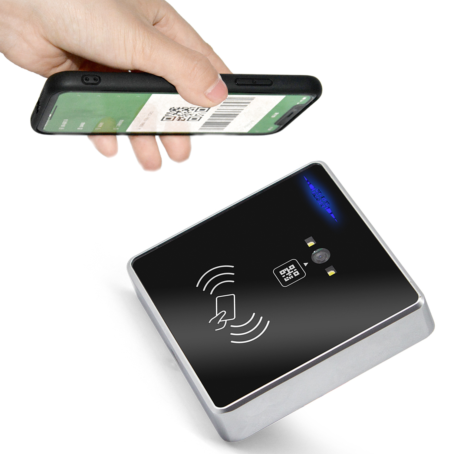 Mifare智能二维码RFID门禁读卡器嵌入式条码扫描器模块HM30