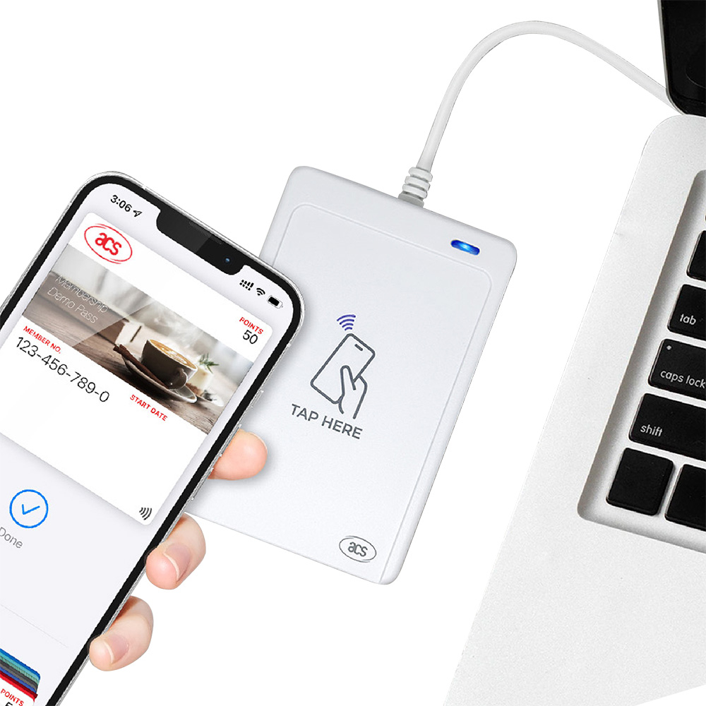 VAS WalletMate 手机钱包 NFC 读取器 ACR1552U-MW 适用于 Android iOS