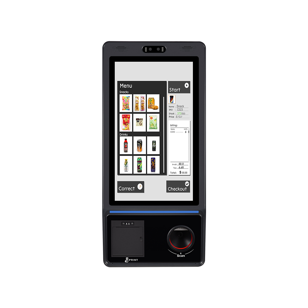 21.5英寸站立Android/Windows自助订单付款付款亭终端QR代码读取器HCC-HM2000