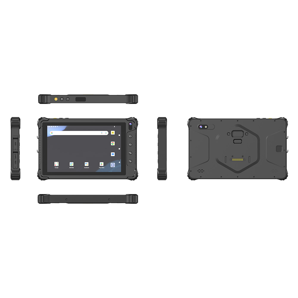 8 英寸 Android 14 坚固型车载平板电脑，用于车队管理，支持 4G LTE 和 GPS V82T