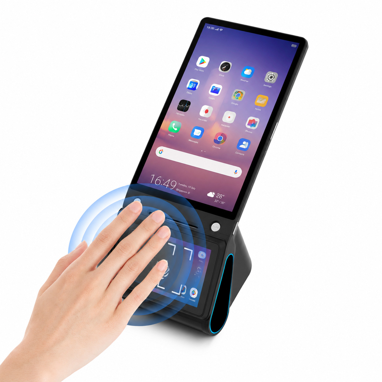 Android 14高安全性掌静脉识别手持POS终端带4G WiFi BT5.0热敏打印机Z150P