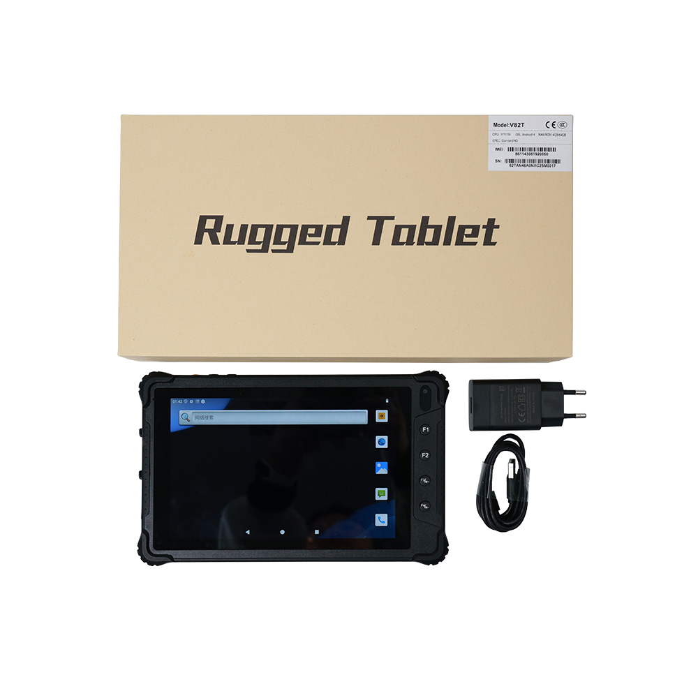 8 英寸 Android 14 坚固型车载平板电脑，用于车队管理，支持 4G LTE 和 GPS V82T